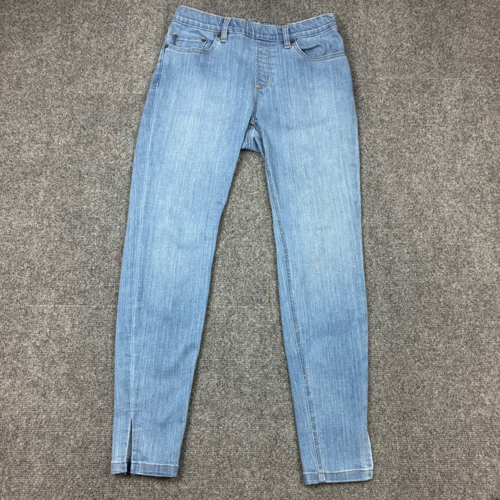 LL Bean BeanFlex Skinny Leg Favorite Fit Jeans Light Wash Womens Size 6 28x28